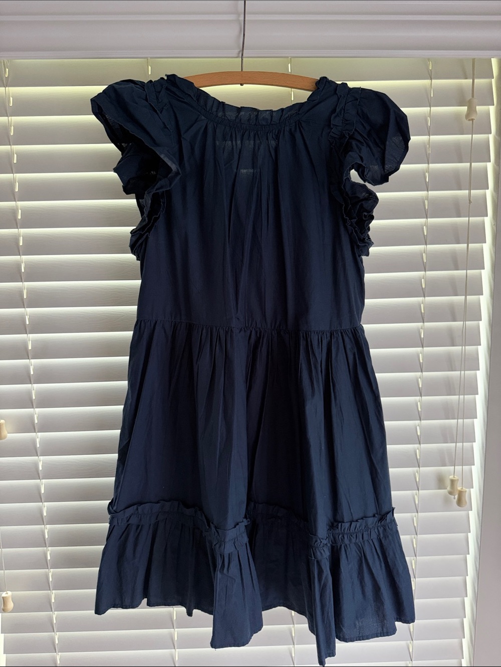 House of Harlow Navy Blue Ruffled Summer Dress